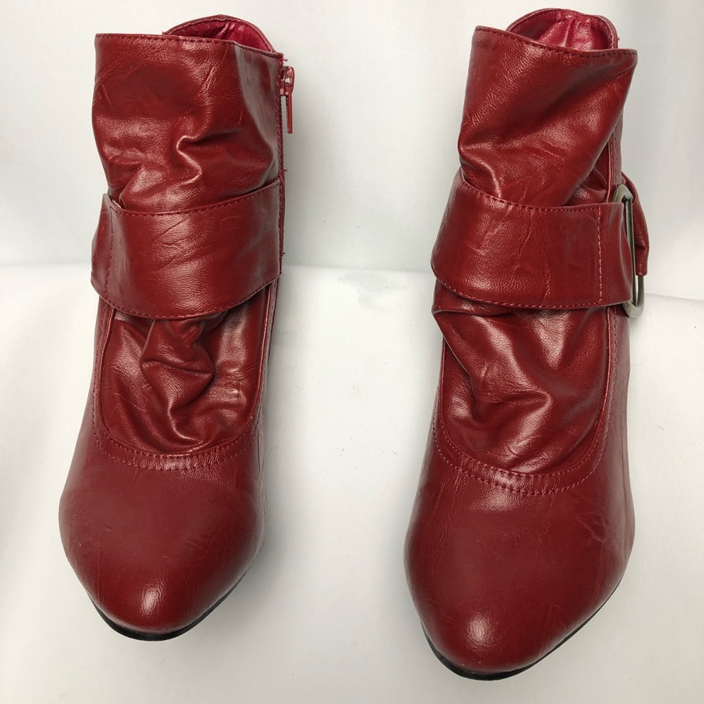 Red Ankle Boots